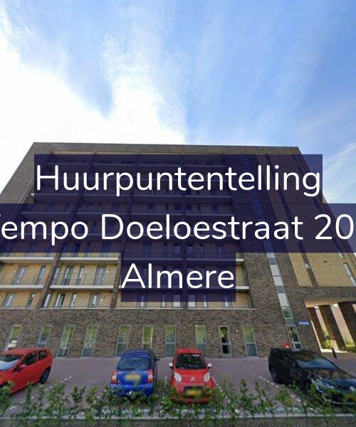 Foto gevel Huurpuntentelling voor Tempo Doeloestraat 206, Almere