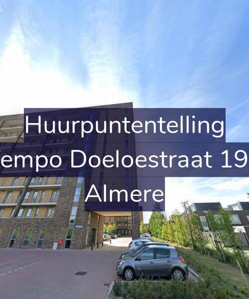 Foto gevel Huurpuntentelling voor Tempo Doeloestraat 199, Almere