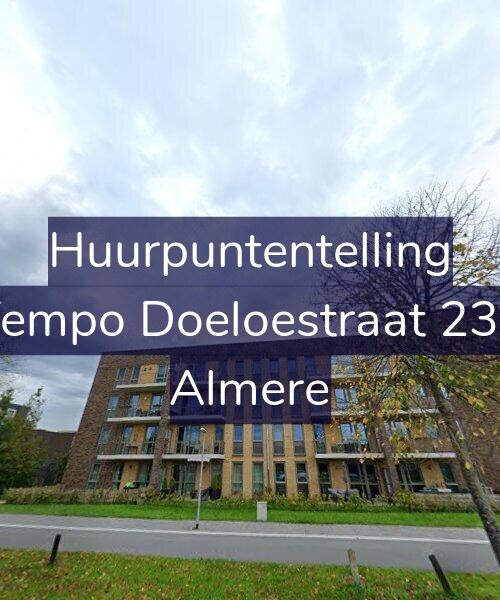 Foto gevel Huurpuntentelling voor Tempo Doeloestraat 236, Almere