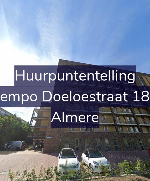 Foto gevel Huurpuntentelling voor Tempo Doeloestraat 188, Almere