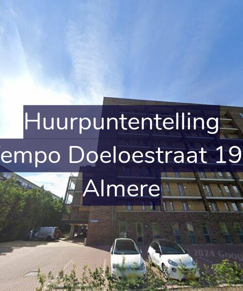 Foto gevel Huurpuntentelling voor Tempo Doeloestraat 193, Almere