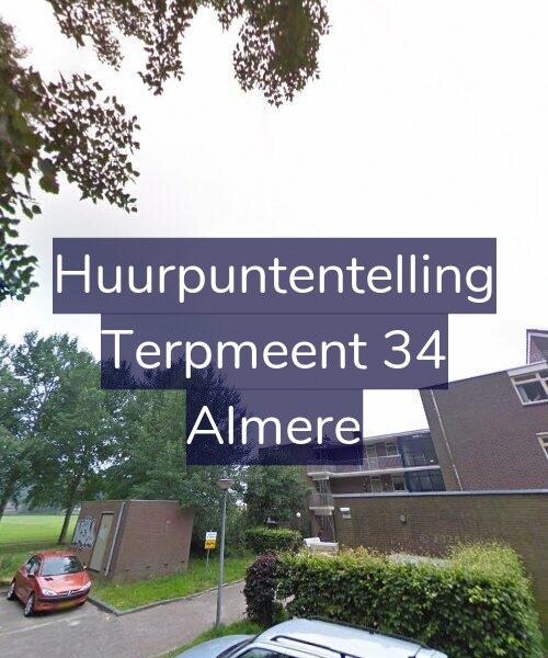 Foto gevel Huurpuntentelling voor Terpmeent 34, Almere