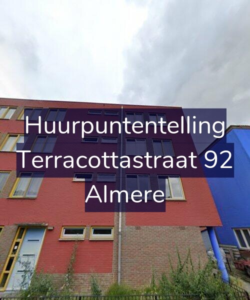 Foto gevel Huurpuntentelling voor Terracottastraat 92, Almere