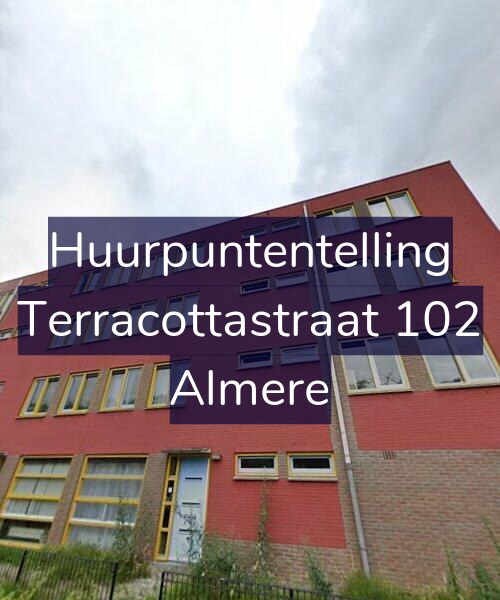 Foto gevel Huurpuntentelling voor Terracottastraat 102, Almere