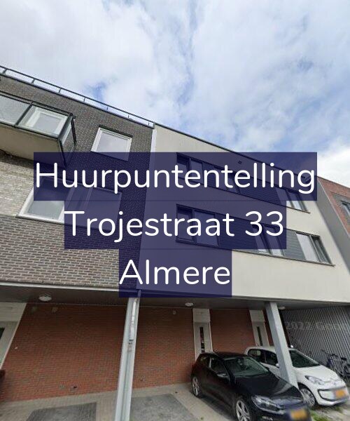 Foto gevel Huurpuntentelling voor Trojestraat 33, Almere