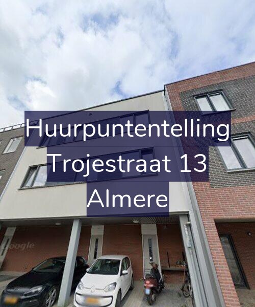 Foto gevel Huurpuntentelling voor Trojestraat 13, Almere