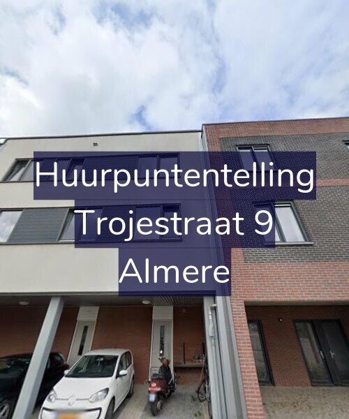 Foto gevel Huurpuntentelling voor Trojestraat 9, Almere