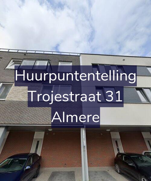 Foto gevel Huurpuntentelling voor Trojestraat 31, Almere