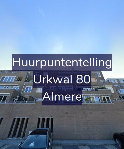 Foto gevel Huurpuntentelling voor Urkwal 80, Almere
