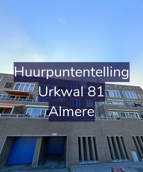 Foto gevel Huurpuntentelling voor Urkwal 81, Almere