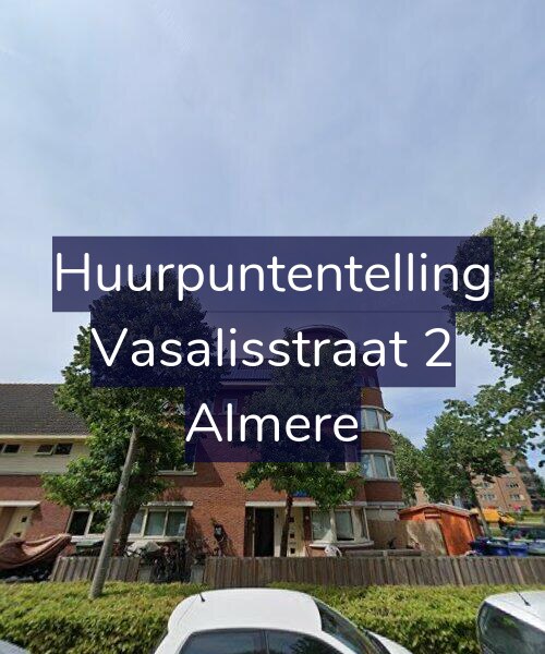 Foto gevel Huurpuntentelling voor Vasalisstraat 2, Almere