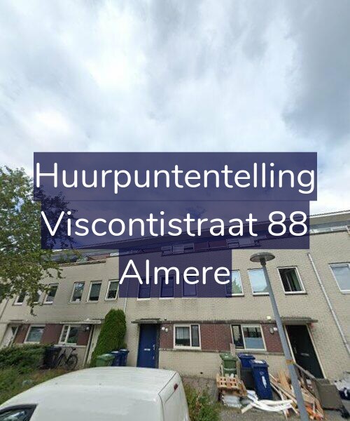 Foto gevel Huurpuntentelling voor Viscontistraat 88, Almere