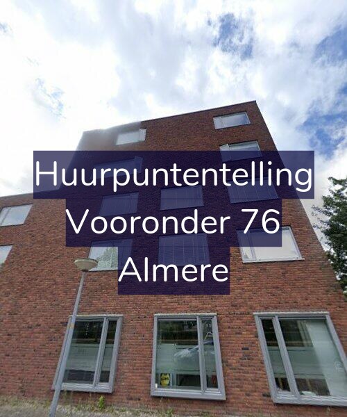 Foto gevel Huurpuntentelling voor Vooronder 76, Almere