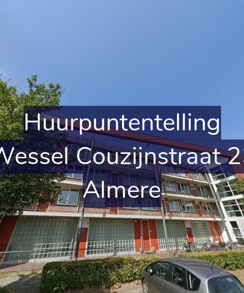 Foto gevel Huurpuntentelling voor Wessel Couzijnstraat 23, Almere