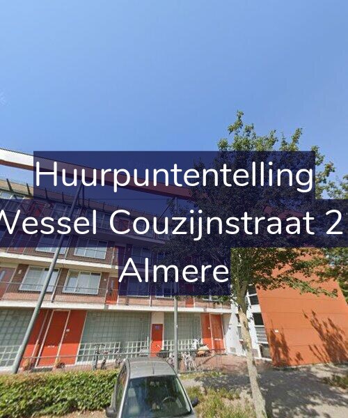Foto gevel Huurpuntentelling voor Wessel Couzijnstraat 22, Almere