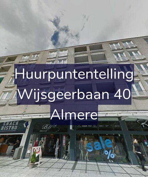 Foto gevel Huurpuntentelling voor Wijsgeerbaan 40, Almere