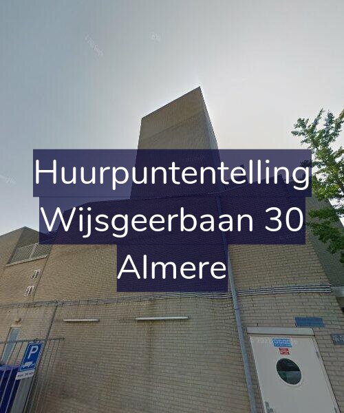 Foto gevel Huurpuntentelling voor Wijsgeerbaan 30, Almere