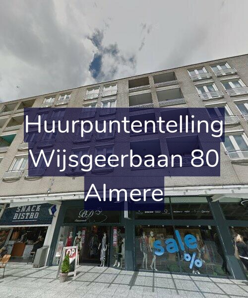 Foto gevel Huurpuntentelling voor Wijsgeerbaan 80, Almere