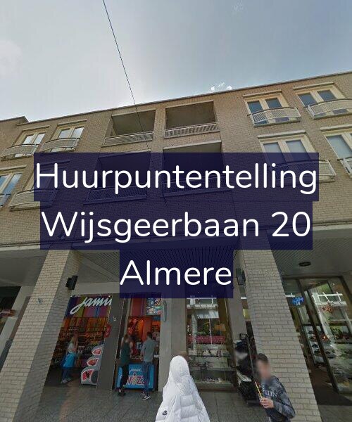 Foto gevel Huurpuntentelling voor Wijsgeerbaan 20, Almere