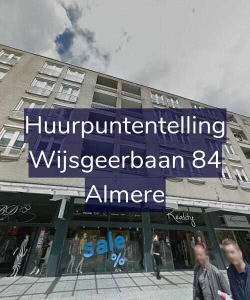 Foto gevel Huurpuntentelling voor Wijsgeerbaan 84, Almere