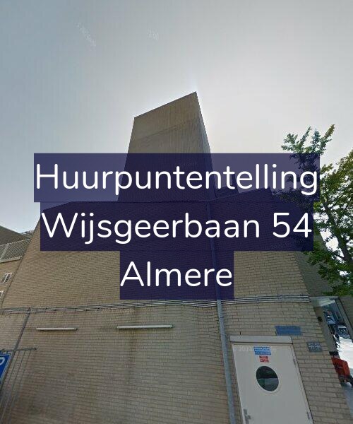 Foto gevel Huurpuntentelling voor Wijsgeerbaan 54, Almere