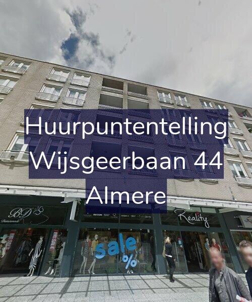 Foto gevel Huurpuntentelling voor Wijsgeerbaan 44, Almere