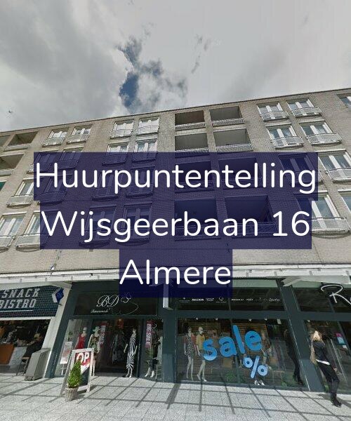 Foto gevel Huurpuntentelling voor Wijsgeerbaan 16, Almere
