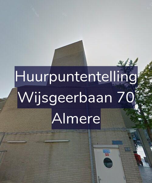 Foto gevel Huurpuntentelling voor Wijsgeerbaan 70, Almere