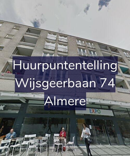 Foto gevel Huurpuntentelling voor Wijsgeerbaan 74, Almere