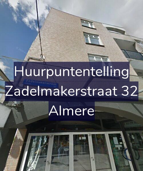 Foto gevel Huurpuntentelling voor Zadelmakerstraat 32, Almere