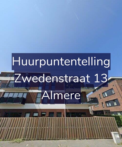 Foto gevel Huurpuntentelling voor Zwedenstraat 13, Almere
