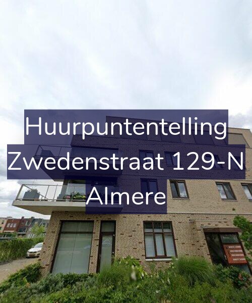 Foto gevel Huurpuntentelling voor Zwedenstraat 129-N, Almere