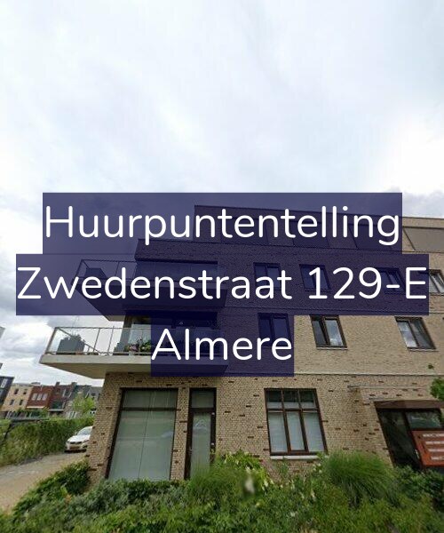 Foto gevel Huurpuntentelling voor Zwedenstraat 129-E, Almere