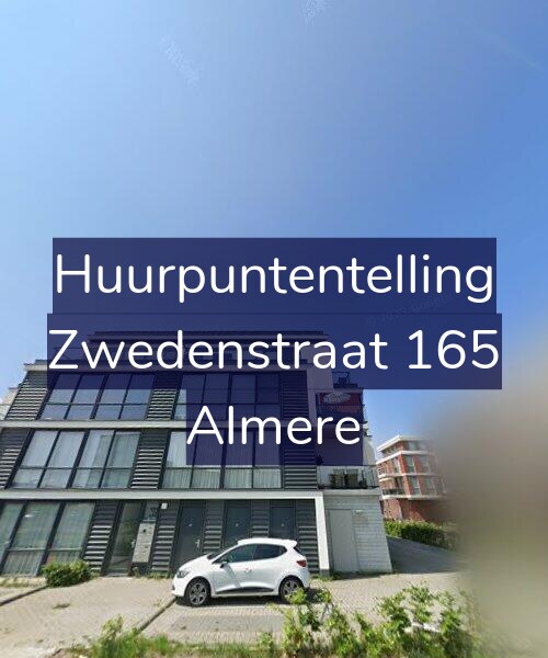 Foto gevel Huurpuntentelling voor Zwedenstraat 165, Almere