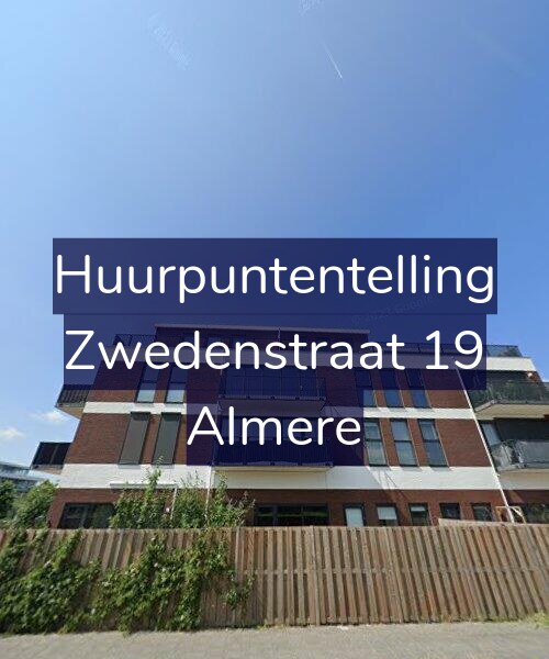 Foto gevel Huurpuntentelling voor Zwedenstraat 19, Almere