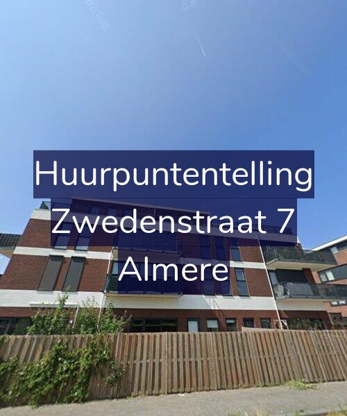 Foto gevel Huurpuntentelling voor Zwedenstraat 7, Almere