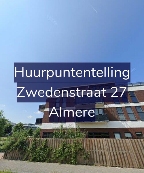 Foto gevel Huurpuntentelling voor Zwedenstraat 27, Almere