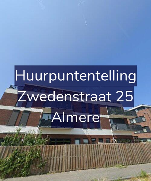 Foto gevel Huurpuntentelling voor Zwedenstraat 25, Almere