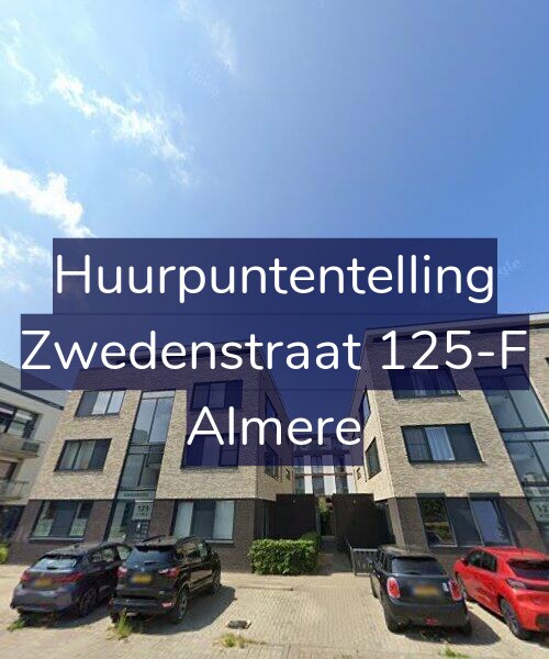 Foto gevel Huurpuntentelling voor Zwedenstraat 125-F, Almere