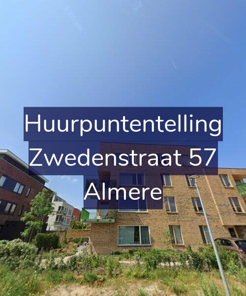 Foto gevel Huurpuntentelling voor Zwedenstraat 57, Almere