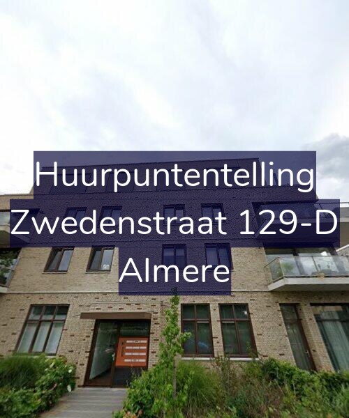 Foto gevel Huurpuntentelling voor Zwedenstraat 129-D, Almere