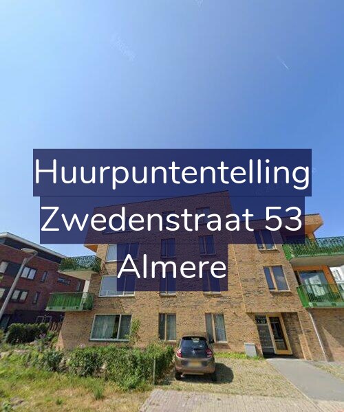 Foto gevel Huurpuntentelling voor Zwedenstraat 53, Almere