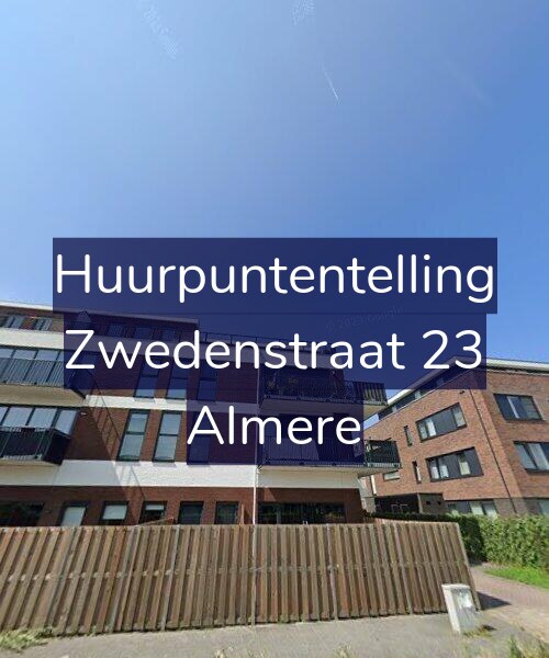 Foto gevel Huurpuntentelling voor Zwedenstraat 23, Almere