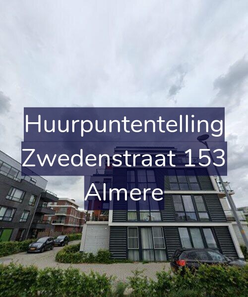 Foto gevel Huurpuntentelling voor Zwedenstraat 153, Almere