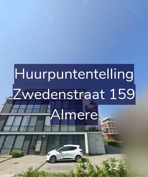 Foto gevel Huurpuntentelling voor Zwedenstraat 159, Almere