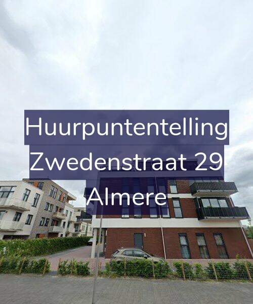 Foto gevel Huurpuntentelling voor Zwedenstraat 29, Almere