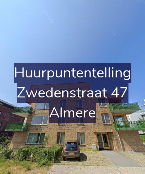 Foto gevel Huurpuntentelling voor Zwedenstraat 47, Almere