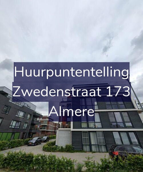 Foto gevel Huurpuntentelling voor Zwedenstraat 173, Almere