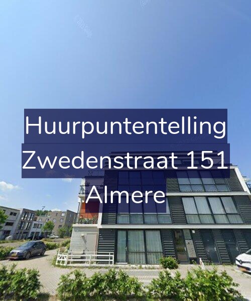 Foto gevel Huurpuntentelling voor Zwedenstraat 151, Almere