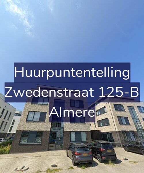 Foto gevel Huurpuntentelling voor Zwedenstraat 125-B, Almere